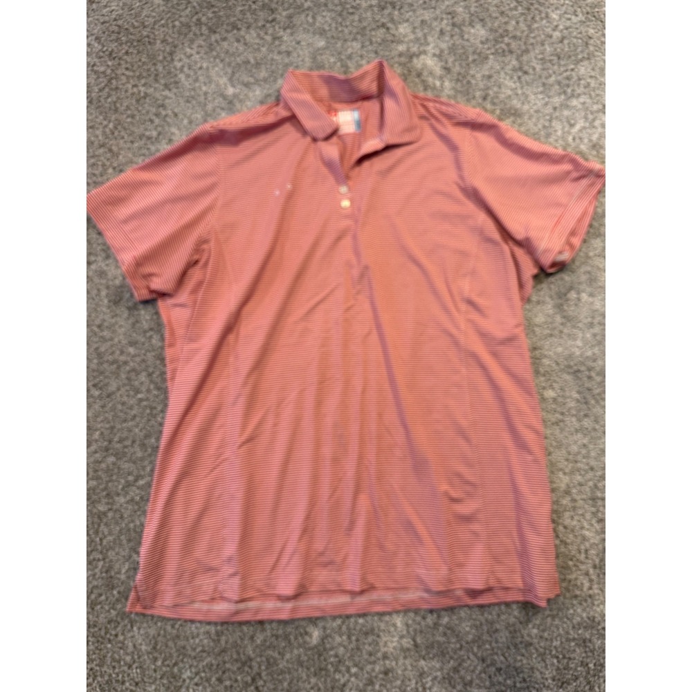 Oobe Polo Shirt Womens 2XL Red Chick-fil-A Team Style Hydrochill Striped Top